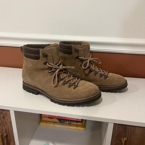 Taft Tan and Brown Suede Boots main image 5